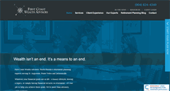 Desktop Screenshot of firstcoastadvisors.com